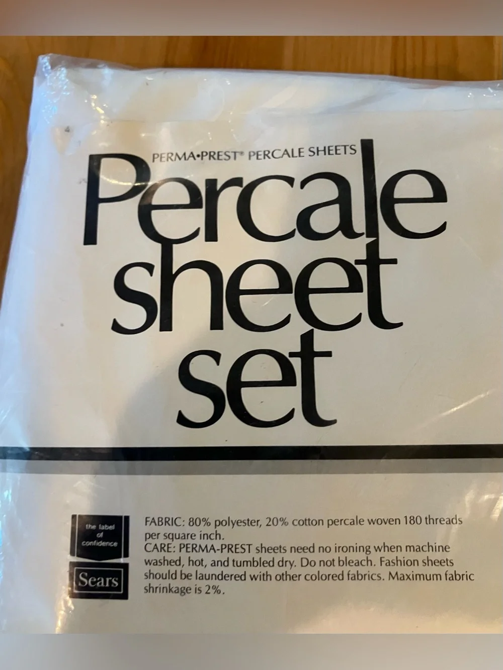 Sears classic percale